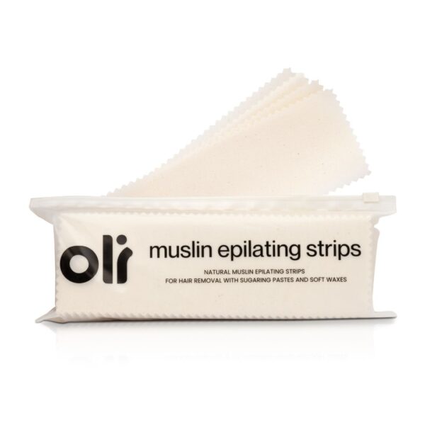 100-pack of reusable muslin epilating fabric strips - durable, natural strips designed for effective sugar wax hair removal